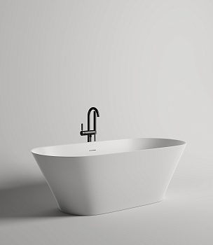 Ванна из искусственного камня Salini MONA 102921M 180х80 отдельностоящая овальная